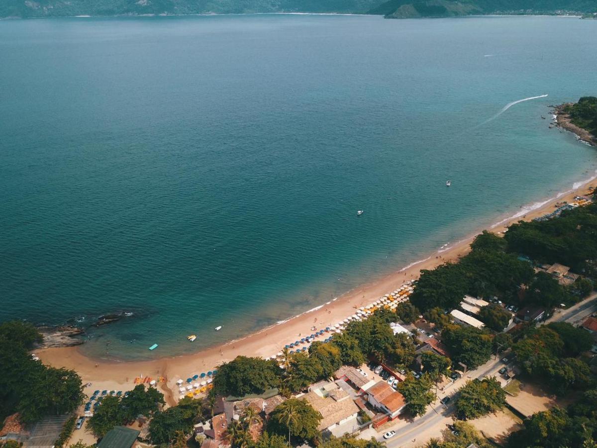 Bangalo Com Vista Para O Mar No Condominio Yacamim Ilhabela Praia Do Curral Eksteriør bilde